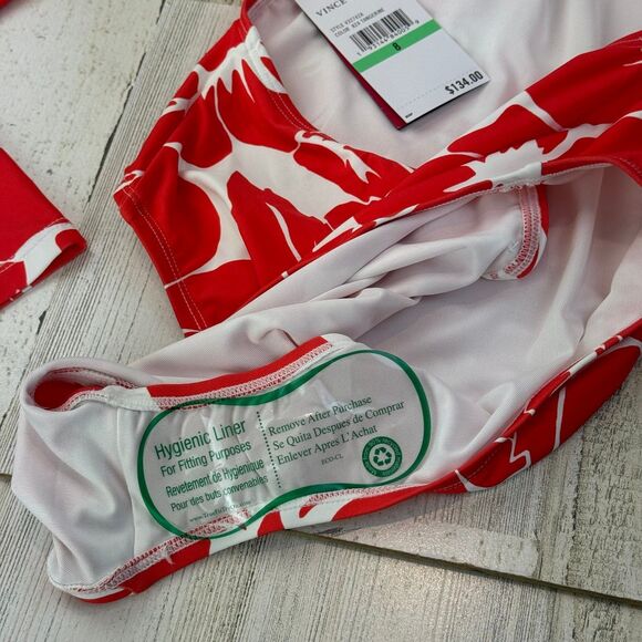 Vince CAMUTO Long Sleeve Open Back One-Piece floral Print rash guard new 8 - Picture 6 of 7